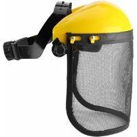 Ersandy Casque de sécurité avec visière intégrale en maille pour débroussaillage et abattage Protection forestière et agricole